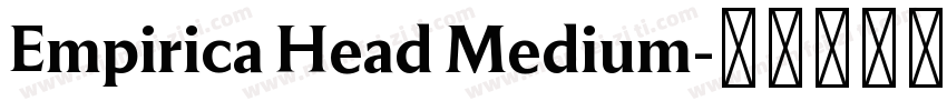 Empirica Head Medium字体转换